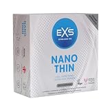 EXS | Nano Thin Condoms | One of The Thinnest Quality Condoms | Vegan | 48 Pack