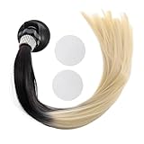 Sosoport モーターサイクルヘルメット用耐久性装飾ポニーテール付きヘルメットオーナメント 脱着可能で な素材使用 バイク 自転車対応 性的