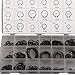 Cabilock 225pcs Carbon Steel C-Type Circlip Retaining Ring External Snap Ring Assortment for Automotive and Industrial Applications