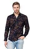 Cipo & Baxx Herren Freizeit-Hemd Gr. 38, Marineblau