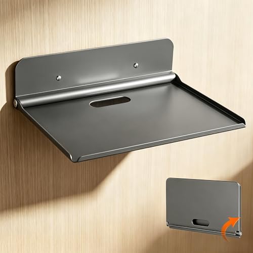 ANHAIDE Foldable Wall Dorm Bed Shelf,90 Degrees Folding,Space Saving
