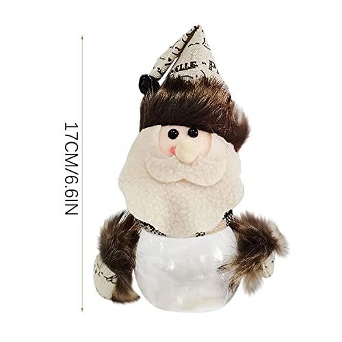 Party Decorations For Women Rose Christmas Candy Jar Fawn Christmas Snowman Old Man Gift Box Adult Children Doll Gift Jar Ornament Bachelorette Party Decorations Rose (Clear, One Size) #TOP5