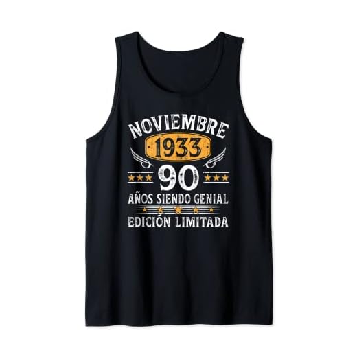 Nacido En Noviembre 1933 Vintage 90 Años Regalo Hombre Camiseta sin Mangas