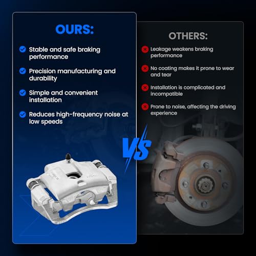 Image of Rear Brake Caliper Assembly Replaces for 18-B4804 18-B4805, Compatible with Chevy SSR Trailblazer 2003-2006 5.3L 6.0L, Compatible with GMC Envoy 02-09 4.2L 5.3L, for 9-7X 05-09 4.2L 5.3L 6.0L