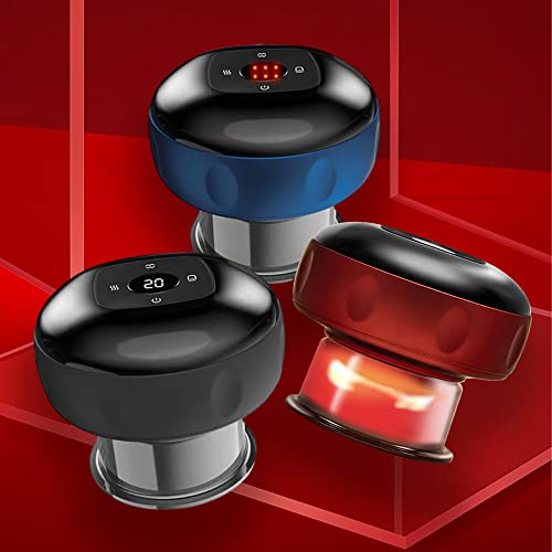 Newyeeca Electric Cupping Therapy Set 3 In 1 Massager, Smart Gua Sha Massage Tool With 12 Level Temperature And Suction, Effectively Relieve Pain (Black) #TOP6