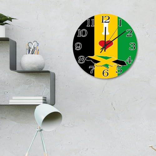 Horloge murale Jamaïque sans tic-tac pour chambre à coucher - 3