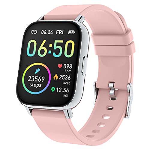 Smartwatch, 1.69' Reloj Inteligente Mujer Impermeable IP68 Pulsera Actividad 24 Modos Deporte...