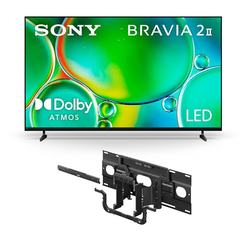 Image of Sony BRAVIA 2 II 75 Inch 4K Ultra HD LED Smart TV (K-75S20M2, 2025 Model) with Ultra-Slim Wall Mount Bracket (SU-WL905) Bundle