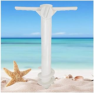 AMMSUN TSD1603 Beach Umbrella Sand Anchor Stand Holder with 3-Tier Screw, One Size