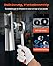 VEVOR Knockout Punch Set, 1/2 to 2 inch SLUG-Buster Ratchet Knockout Set, Ratchet Wrench Knockouts Punch Sets for Aluminum, Mild Steel, Fiberglass, Plastics, 6 Die Sizes, 40Cr Steel Ko Tool Kit