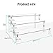 Acrylic Display Risers,Clear Shelf 3 Tier Cupcake Display Stand Steps for Food Desserts Stand Perfume Organizer Funko POP Collections，Small Mini Display Stand for Organizer and Decoration(12x8x6Inch)
