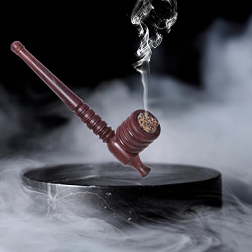Image of ROYAL SWAG Classic Smoking Pipe Wooden | Vintage Tobacco Pipe Smoking Pipe (6 Inch) With Removable Pipe Give It The Unique Touch Of Smoke Durable Hard Wood Material Handmade Retro Sailor Pipe