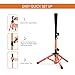 Pitrungo Baseball Softball Batting Tee for Kids Toddles 3-10 Years T Tee Ball Set Stand for Hitting Adjustable Tee Height 20.5''-29.5'' Portable w/Carry Bag for Indoor Outdoor (Orange)