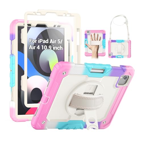 Coque iPad Pro 11 antichoc rose et colorée pour toute la famille