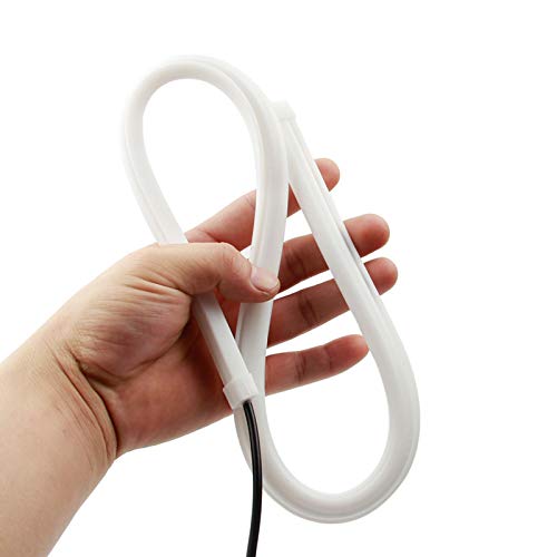 pedkit Farol de carro luz LED de tira macia de silicone 60 CM à prova d'água luz diurna luz decorat