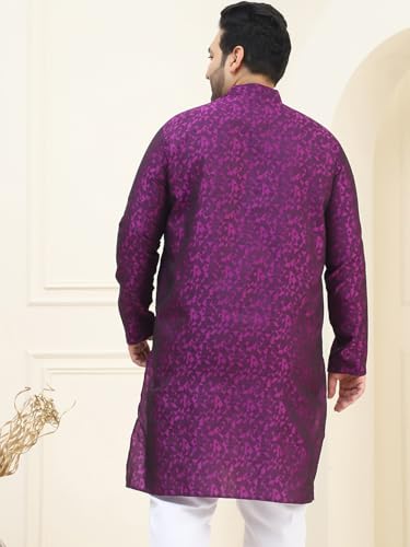 Image of SOJANYA Plus (Since 1958) Men's Cotton Blend Printed Only Long Kurta
