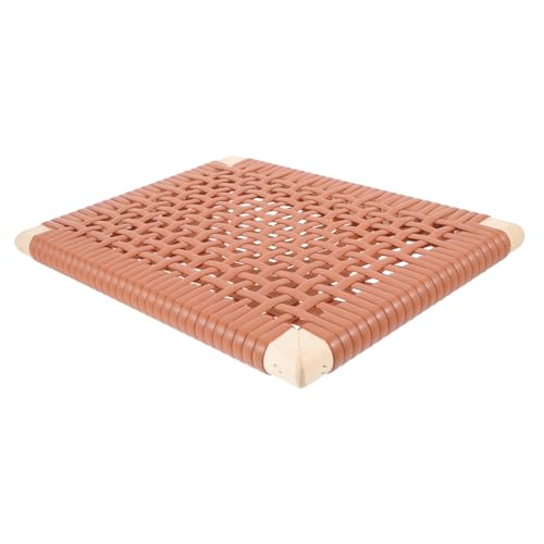 Cojín de asiento tejido transpirable para adultos, almohadilla ergonómica para silla de enfriamiento para interiores y exteriores, comedor, oficina y coche, apoyo cómodo para relajación de verano