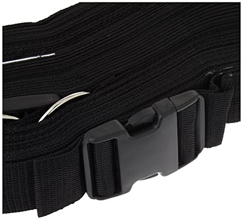 Park & Sun Sports Adjustable Outdoor Volleyball Boundary Webbing With Ground Stakes: 2" Wide Court Line Marker, Black (Bc-Web-2A) #TOP5