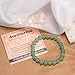 MASSIVE BEADS Green Aventurine - Stone of Wealth - Handmade Yoga Stretch Elastic Bracelet Natural Stone Crystal Healing Power Energy Gifts for Unisex Adult 6mm