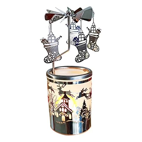 Kingnero Christmas Carousel Candle Holder Cover