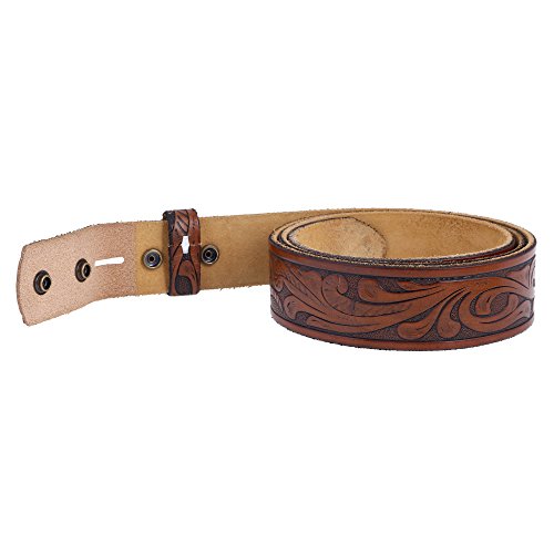 Image of Gelante Genuine Full Grain Leather Belt Strap without Belt Buckle