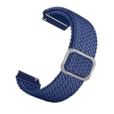 PIGLOLKINY Fascia tessile da 22mm for Xiaomi Watch 5 2 Pro Strap S4 S3 S2 S1 Bracciale intrecciato in nylon for Huawei GT 6 6Pro Cinturini 46mm(Olive Flak)