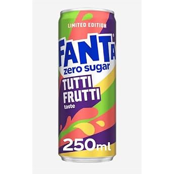 12 x Fanta Tutti Frutti Zero Sugar 250 ml Limited Edition