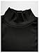 Floerns Men's Ribbed Knit Sleeveless T Shirt Mock Neck Solid Tank Tops Black Medium