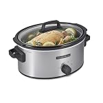 Hamilton Beach 6 Quart Slow Cooker With 3 Cooking Settings
