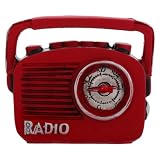 Cabilock Vintage Miniature Radio Model Decor Retro Resin Radio Ornament for Dollhouse Accessory, Photography Prop & Bookshelf Decor Antique Style for Home Office Aesthetic