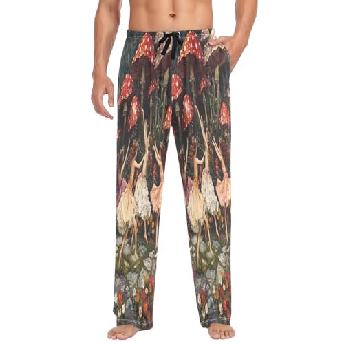 Pantalon de pyjama homme pour la maison motif nymphes fées tenue détente XL