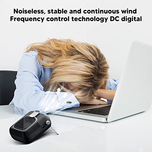 Ventilador de cintura Powerbank 2 em 1, 10000 mAh menos ruído 5W à prova de poeira portátil para aca