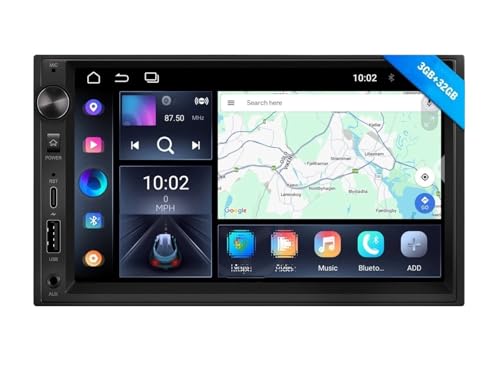 �J�[�v���C OBD+CAM+DVR+ UX7 2DIN Android Auto 14.7�C���` �J�[�X�e���I���W�I GPS �i�r�Q�[�V���� CarPlay