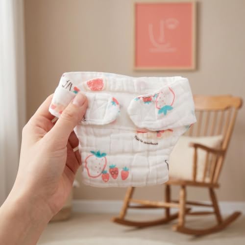 Image of Micro Preemie Diapers 2 Pcs Cotton Baby Diapers for Newborns