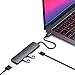 Satechi Slim Aluminum Type-C Multi-Port Adapter with USB-C Charging Port, 4K HDMI, USB 3.0 for 2016/2017 MacBook Pro, 2015/2016/2017 MacBook and more (Space Gray)