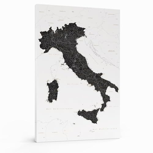 Trip Map Mappa Italia - Mappa dettagliata dell'Italia con puntine
