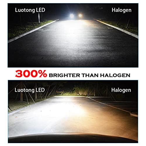 Luotong Single Plug H1 Led Headlight Conversion Kits Fog Lamp Bulbs 16000Lm 32W 6500K Cold White Plug And Play Single Plug Very Bright Mini Size 2Pcs #TOP2