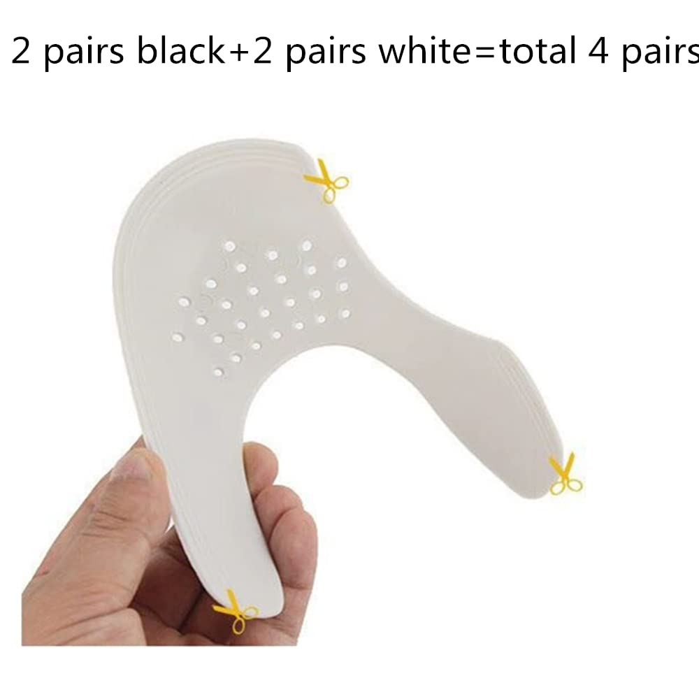 xd Protector Zapatillas 4 pares Antiarrugas Zapato Protector Puntera Zapato Prevenga Hendidura del Pliegue del Calzado Deportivo