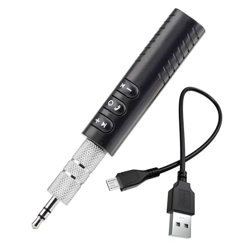 Sounce Bluetooth 5.0 Receiver for Car Bluetooth AUX Adapter, (3.5mm BT Kit) (BT Kit + Aux)