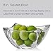 Mikasa Baron Crystal Square Bowl, 8 Inch