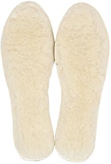 LAMBAA Sheep Wool Fleece Insoles White 7 Women/5 Men