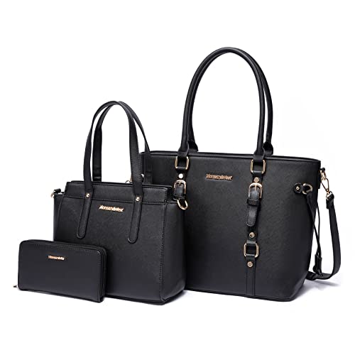 Montana West 3PCS Purses for Women Tote Bag and Wallet Set Shoulder Satchel Handbags