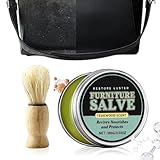 Generisch Unguento in Pelle, 100 g, detergente per la rimozione di con Pennello, unguento per la Cura della Pelle e dei mobili in Legno, per Poltrona, Divano, Tavolo, Giacca, Borsa, Auto