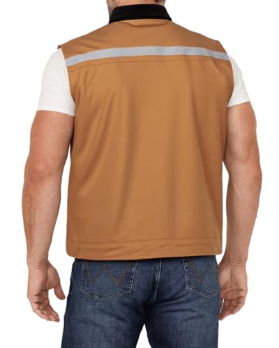 Image of Tool Vest for Men Electrician Reflective Work Vest Carpenters Multi-Pockets Safety Vests