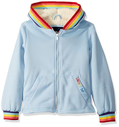 Limited Too Girls' Big Rainbow Rib Hoodie, Skylight Blue, 10/12 #TOP27