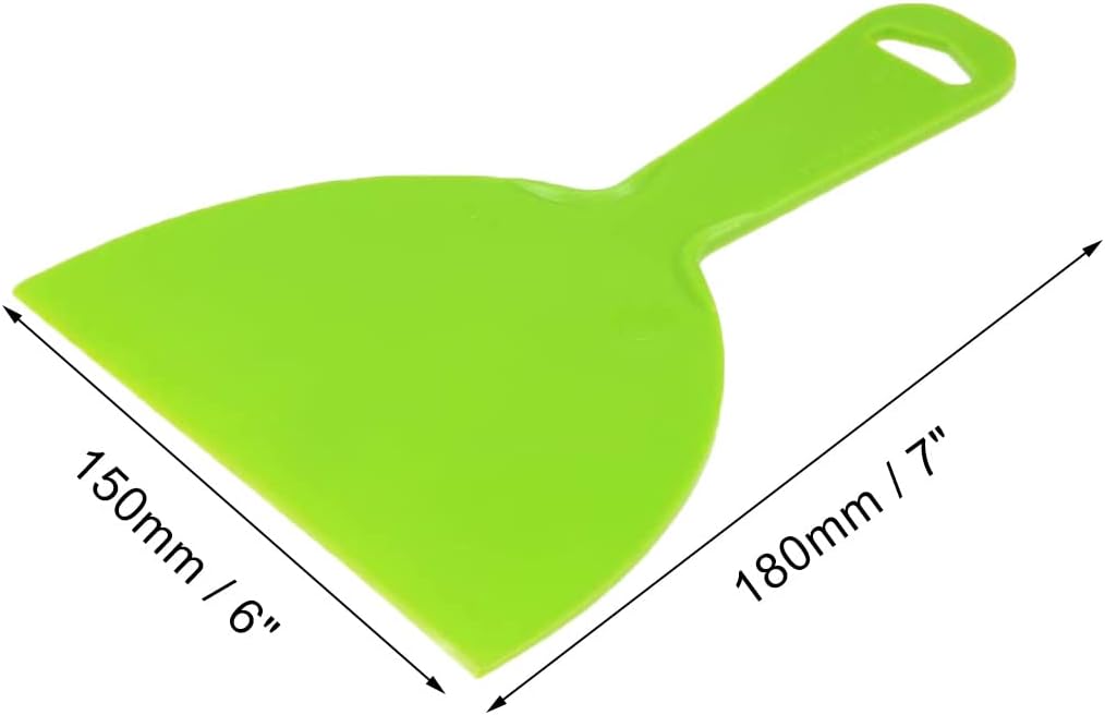 5Pcs Putty Scraper 6" Plastic Flexible Putty Knives,Large Size Pack,Disposable Spreader Flexible Plastic Paint Scraper Tool for Spackling, Taping Drywall Wall Painting (6")