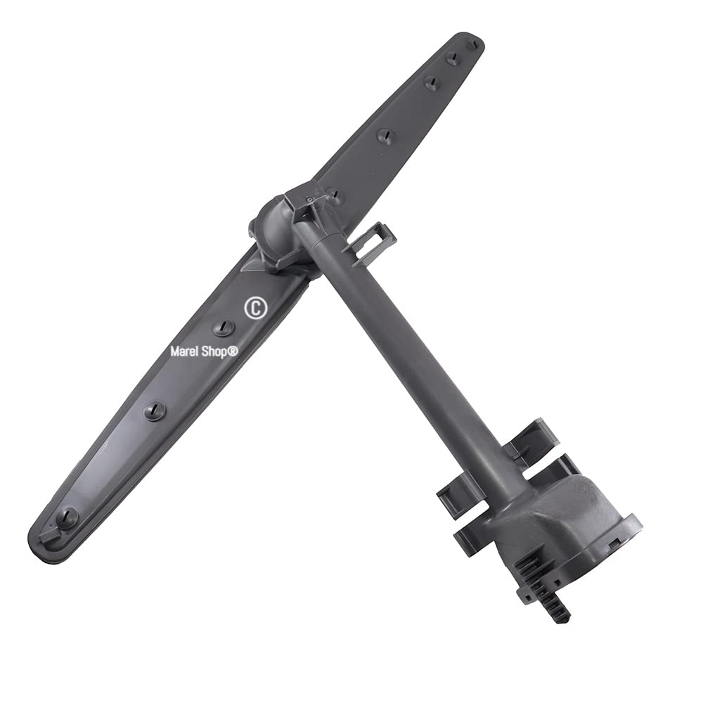 Marel Shop® - Girante braccio pala spruzzatore superiore completo per lavastoviglie compatibile con Whirlpool Ignis Bauknecht per modelli:ADP300WH - ADP325WH - ADP400IX