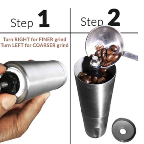 Molinillo de Café Gatuida manual de acero inoxidable y cerámica portátil 3
