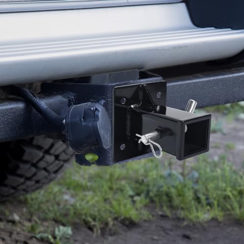 2-Inch Hitch Wall Mount,Trailer Hitch Receiver Plate Tube,Bike and Cargo Rack Hanging Garage Organizer, Universal Towever Hitch Extender, Max Load 15000LBS
