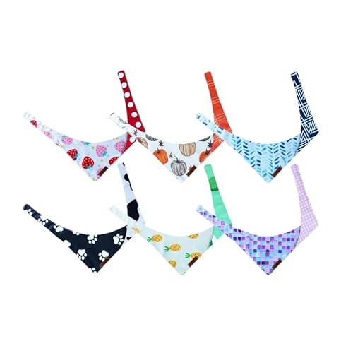 GYOMAVA® Summer Dog Bandana – Reversible Puppy Bandana for Boy & Girl – Stylized Triangle Scarf – Soft, Washable, Lightweight – for Small, Medium, Large & XL Dogs, Outdoor Pet Accessory
